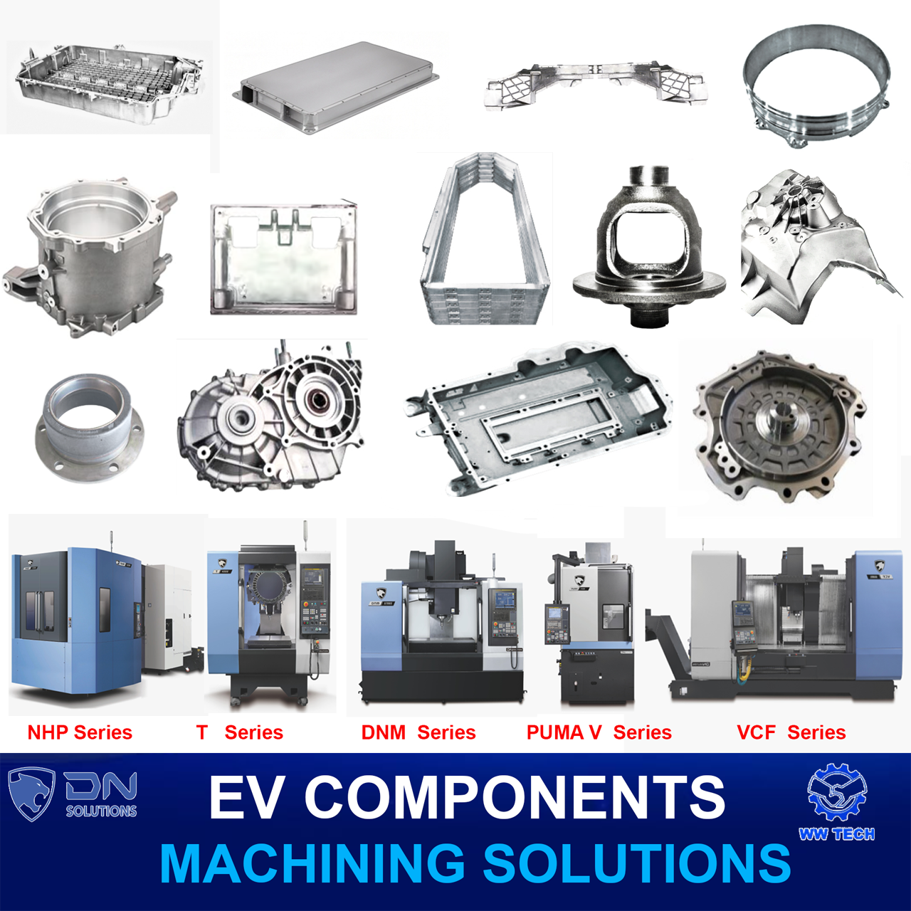 DN Solutions' Electric Vehicle (EV) Component Manufacturing Solutions