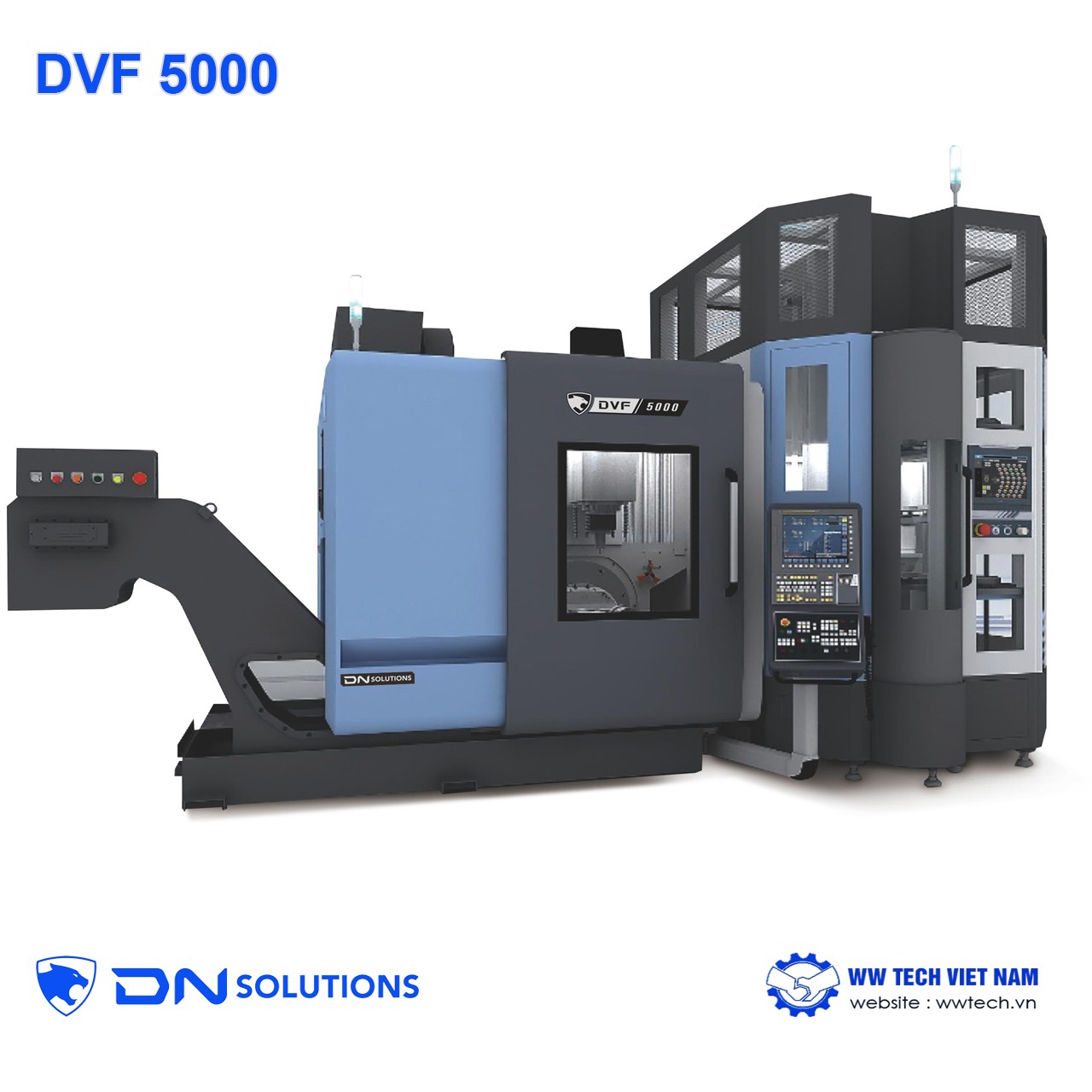 DVF 5000 - CNC Five-axis Vertical Machining Centers DN Solutions