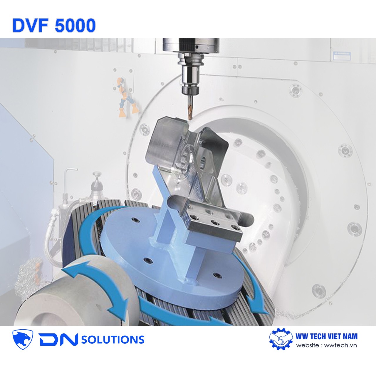 DVF 5000 - Máy phay đứng CNC 5 trục DN Solutions
