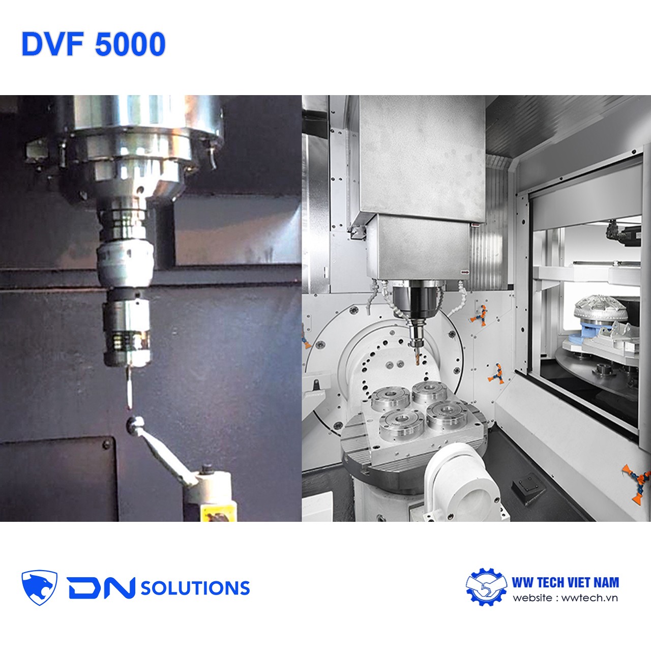 DVF 5000 - Máy phay đứng CNC 5 trục DN Solutions