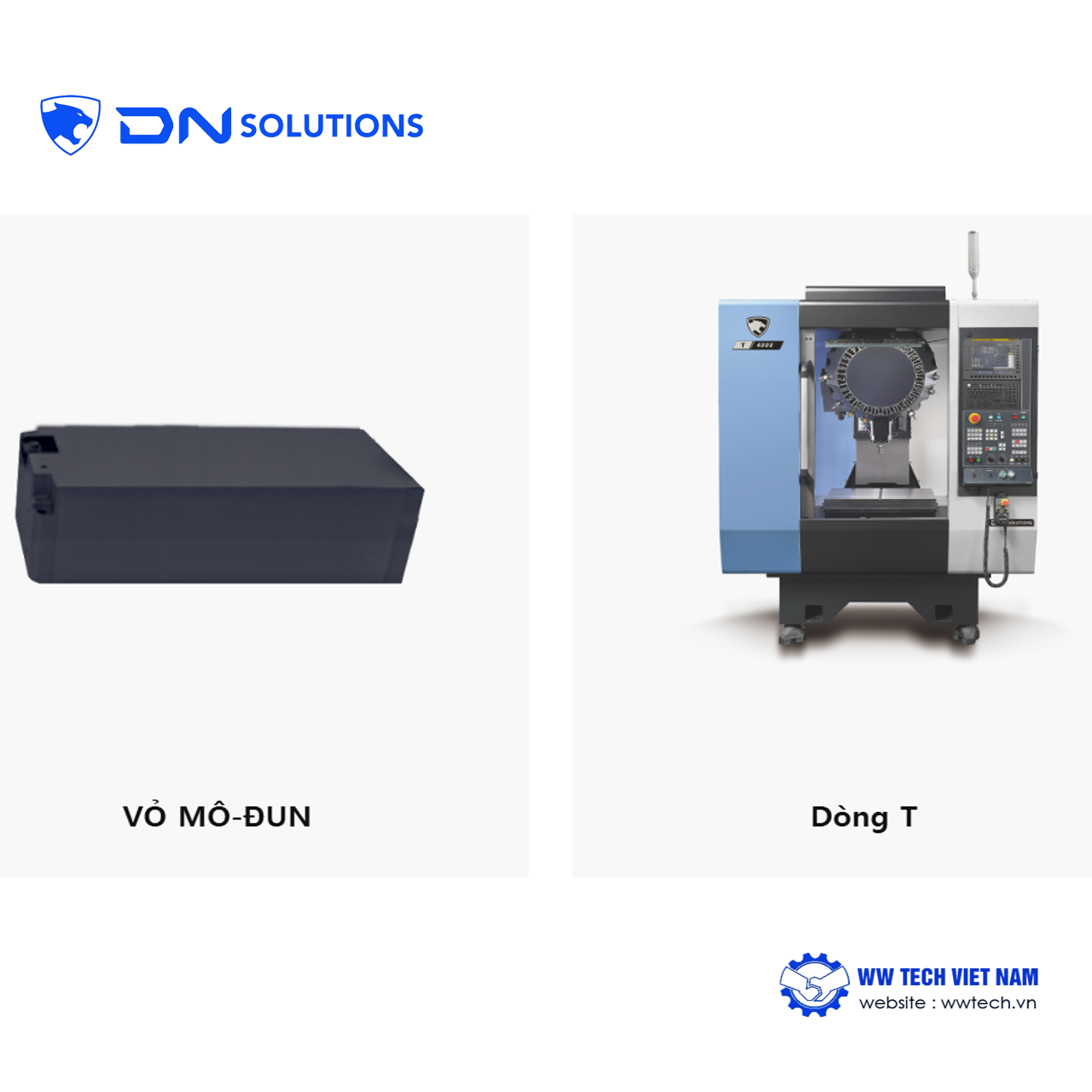 Linh kiện xe điện, máy gia công linh kiện xe điện DN Solutions