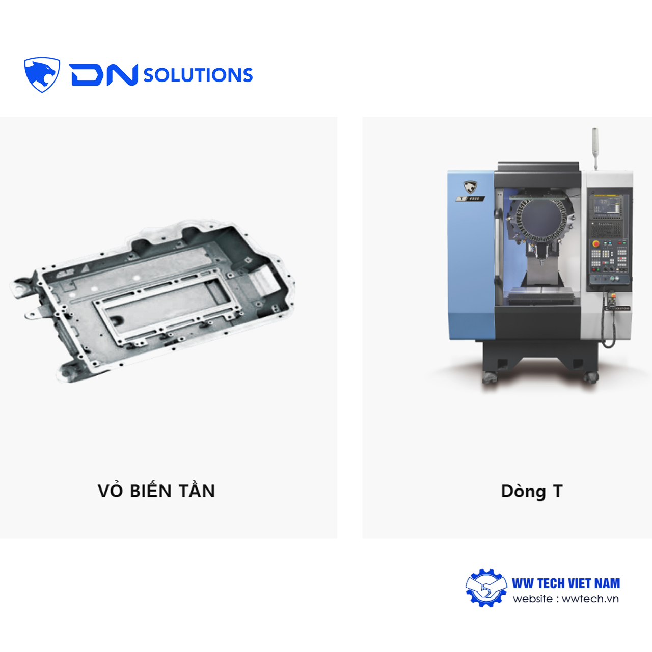 Linh kiện xe điện, máy gia công linh kiện xe điện DN Solutions