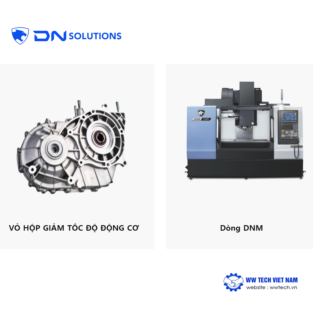 Linh kiện xe điện, máy gia công linh kiện xe điện DN Solutions