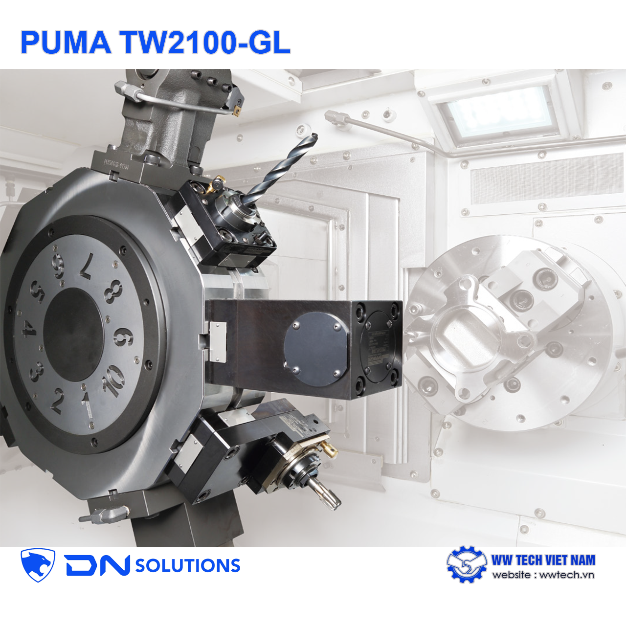 PUMA TW2100-GL Twin-Turret Twin-Spindle Horizontal Turning Center