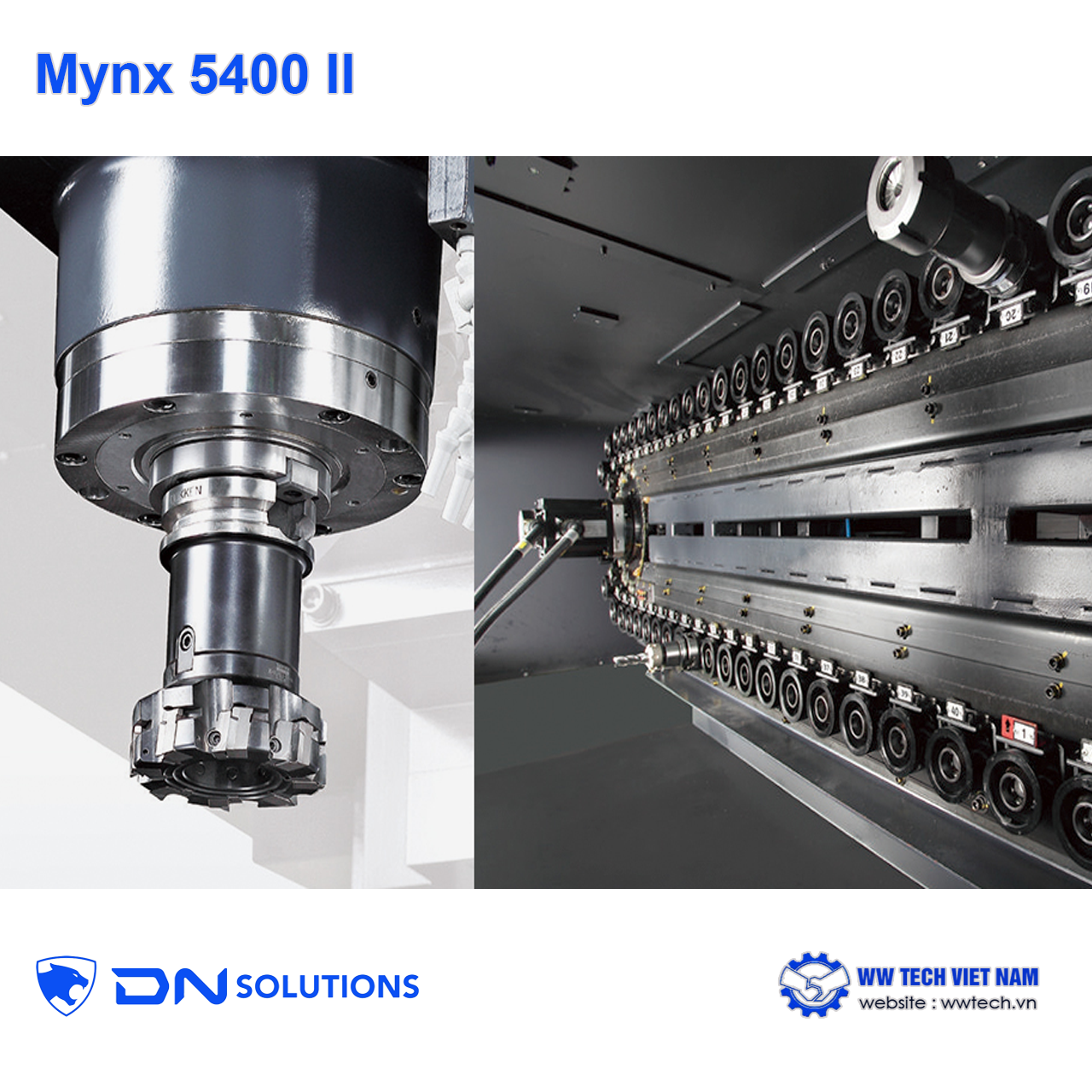 Mynx 5400 II máy phay đứng hạng nặng