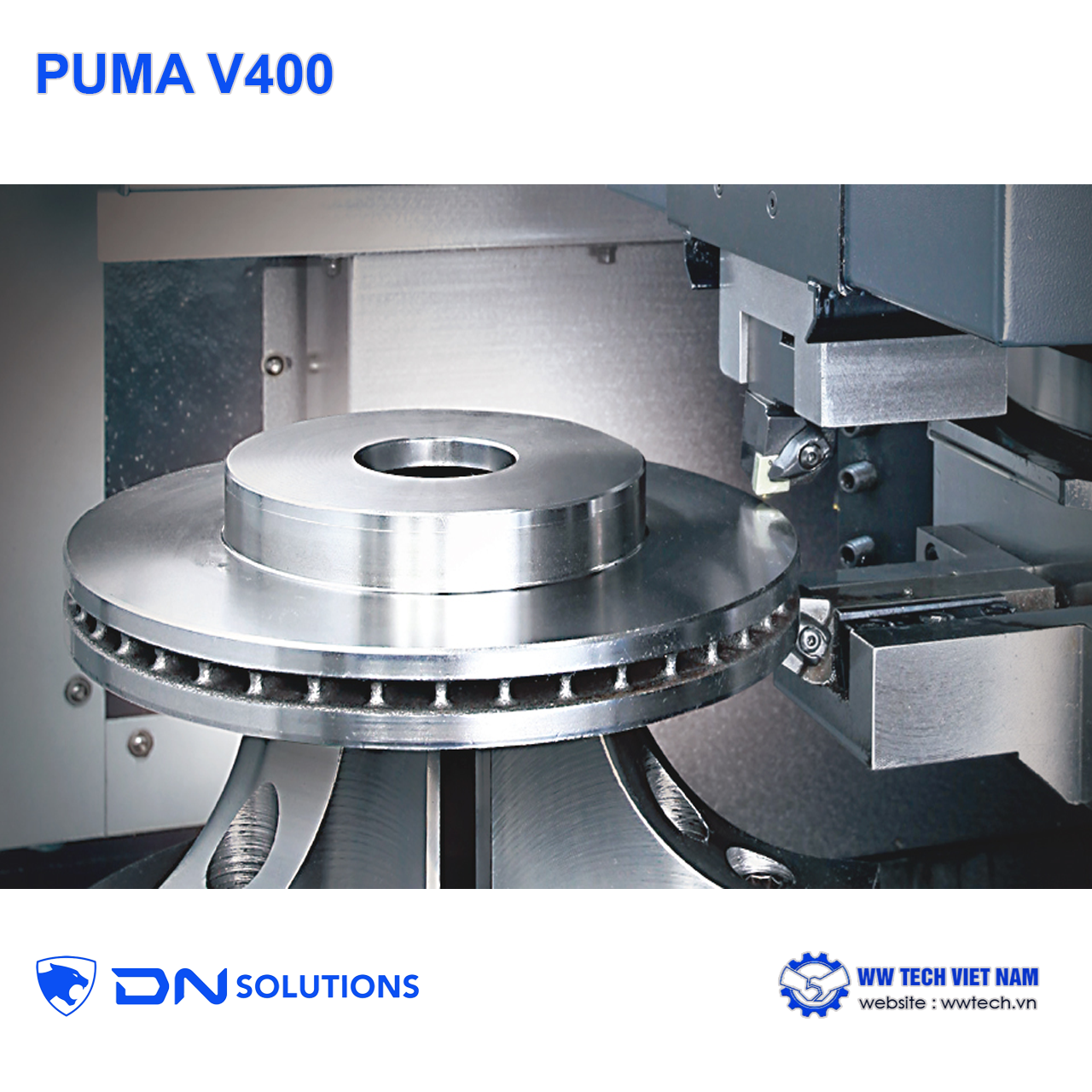 Puma V400 máy tiện đứng nhỏ gọn hiệu suất cao