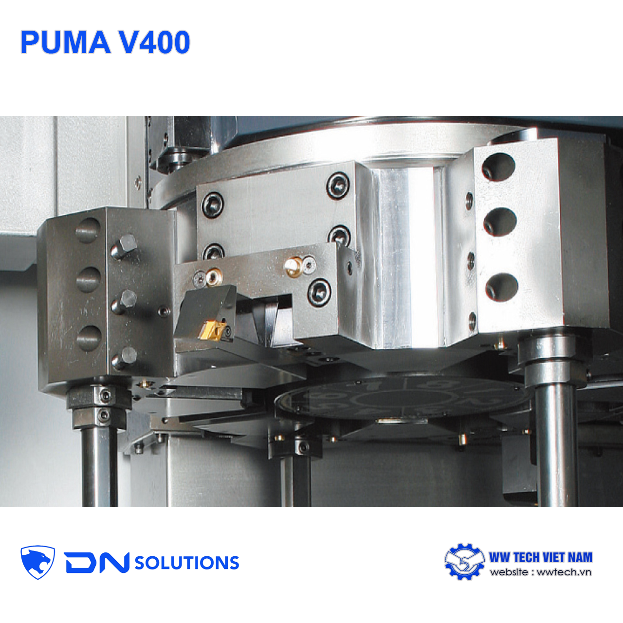 Puma V400 máy tiện đứng nhỏ gọn hiệu suất cao