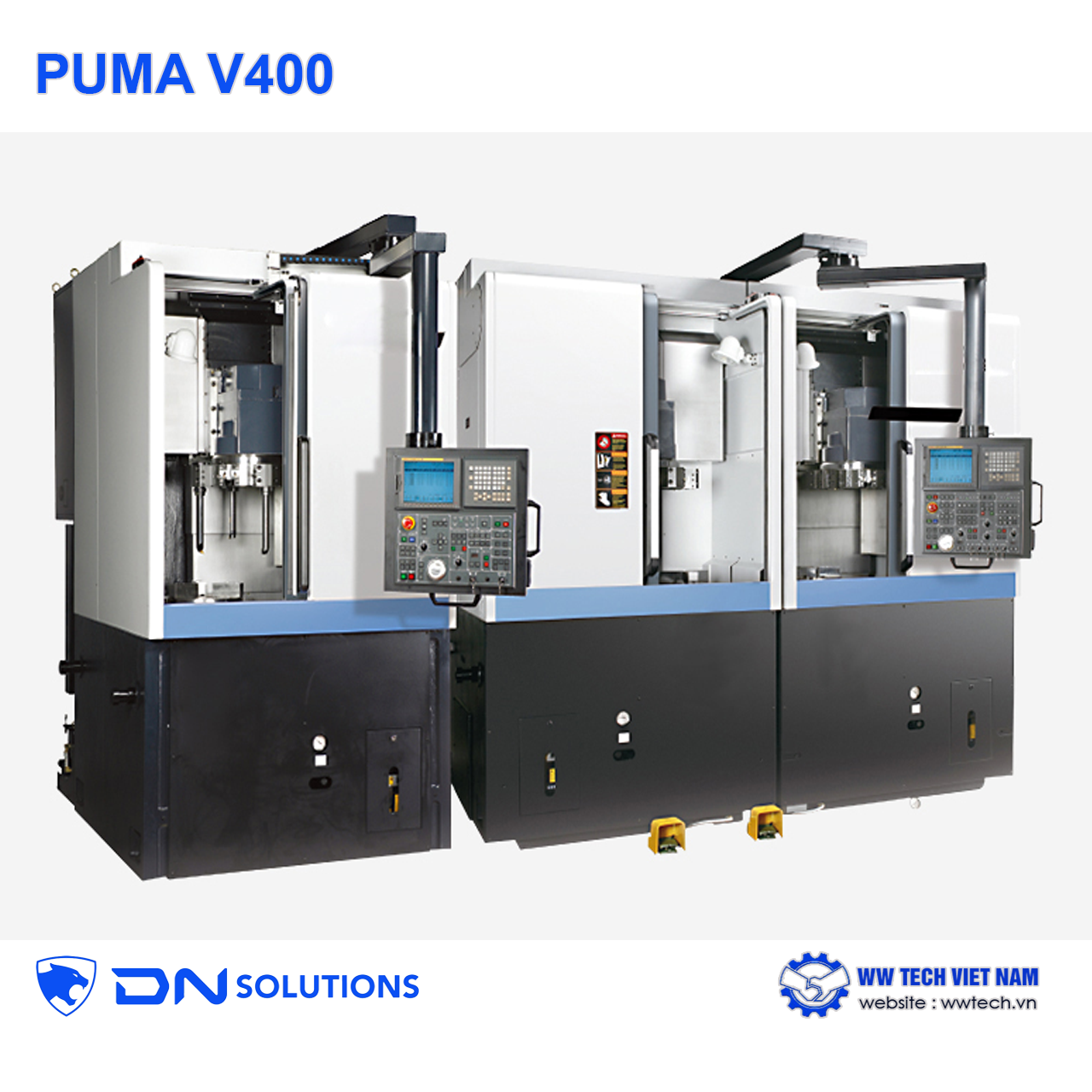 Puma V400 máy tiện đứng nhỏ gọn hiệu suất cao